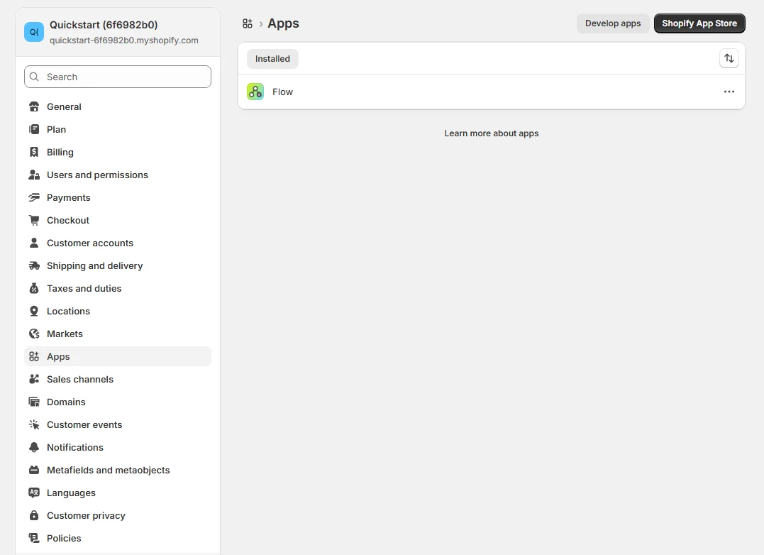 Apps and sales channels
